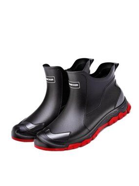 ALBICKER Rain Boots Waterproof Rubber Ankle Booties US Size 5.5 NEW
